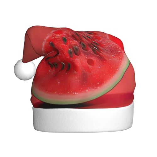 Rote Wassermelonen-Weihnachtsmütze, Weihnachtsmannmütze, Kostüm, Zubehör für Weihnachten, Neujahr, Urlaub, Party, Kopfbedeckung Rote Wassermelonen-Weihnachtsmütze, Weihnachtsmannmütze, Kostüm, Zubehör für Weihnachten, Neujahr, Urlaub, Party, Kopfbedeckung von HDSKFNS