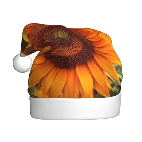 Schöne Sonnenblume 1 Weihnachtsmütze, Weihnachtsmannmütze, Kostüm, Zubehör für Weihnachten, Neujahr, Urlaub, Party, Kopfbedeckung Schöne Sonnenblume 1 Weihnachtsmütze, Weihnachtsmannmütze, Kostüm, Zubehör für Weihnachten, Neujahr, Urlaub, Party, Kopfbedeckung von HDSKFNS
