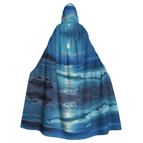 Sea Moon Hexenumhang für Halloween, Weihnachten, Karneval, Cosplay, Kostüm, Party, Umhang, Schwarz Sea Moon Hexenumhang für Halloween, Weihnachten, Karneval, Cosplay, Kostüm, Party, Umhang, Schwarz von HDSKFNS