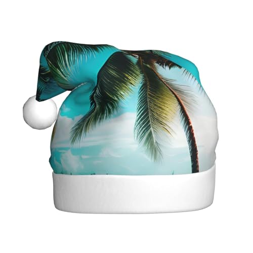 Strandpalmen Weihnachtsmütze, Weihnachtsmannmütze, Kostüm, Zubehör für Weihnachten, Neujahr, Urlaub, Party, Kopfbedeckung Strandpalmen Weihnachtsmütze, Weihnachtsmannmütze, Kostüm, Zubehör für Weihnachten, Neujahr, Urlaub, Party, Kopfbedeckung von HDSKFNS