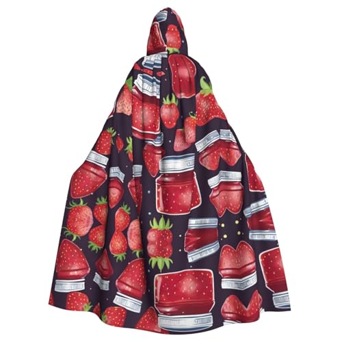 Strawberry Jam 04 Hexenumhang für Halloween, Weihnachten, Karneval, Cosplay, Kostüm, Party, Umhang, Schwarz, Einheitsgröße Strawberry Jam 04 Hexenumhang für Halloween, Weihnachten, Karneval, Cosplay, Kostüm, Party, Umhang, Schwarz, Einheitsgröße von HDSKFNS
