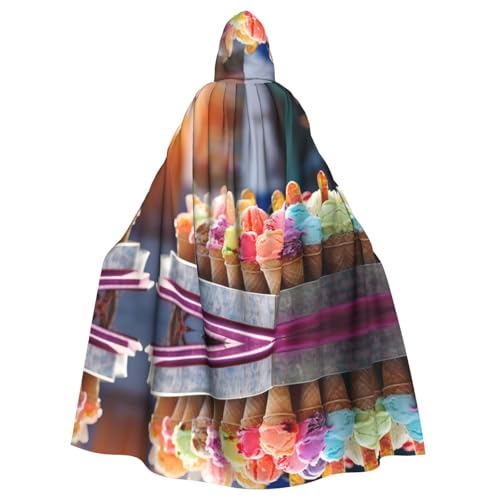 Umhang mit Kapuze für Damen, Herren, Hexenumhang, Robe, Karneval, Cosplay, Kostüm, Partys von HDSKFNS