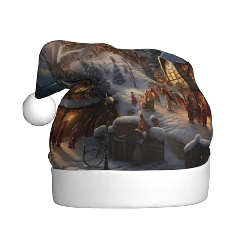 Weihnachtsmütze, Weihnachtsmannmütze, Kostüm, Zubehör für Weihnachten, Neujahr, Urlaub, Party, Kopfbedeckung Weihnachtsmütze, Weihnachtsmannmütze, Kostüm, Zubehör für Weihnachten, Neujahr, Urlaub, Party, Kopfbedeckung von HDSKFNS