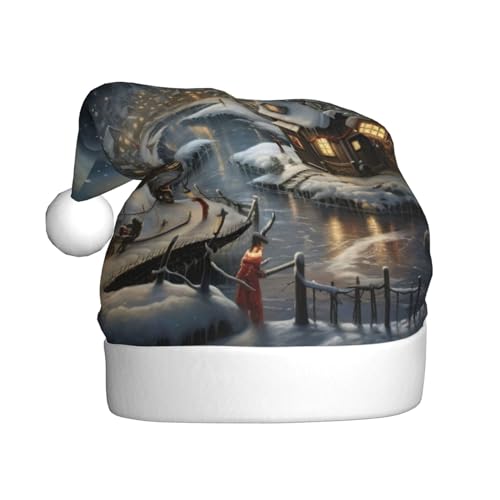 Weihnachtsmütze, Weihnachtsmannmütze, Kostüm, Zubehör für Weihnachten, Neujahr, Urlaub, Party, Kopfbedeckung Weihnachtsmütze, Weihnachtsmannmütze, Kostüm, Zubehör für Weihnachten, Neujahr, Urlaub, Party, Kopfbedeckung von HDSKFNS