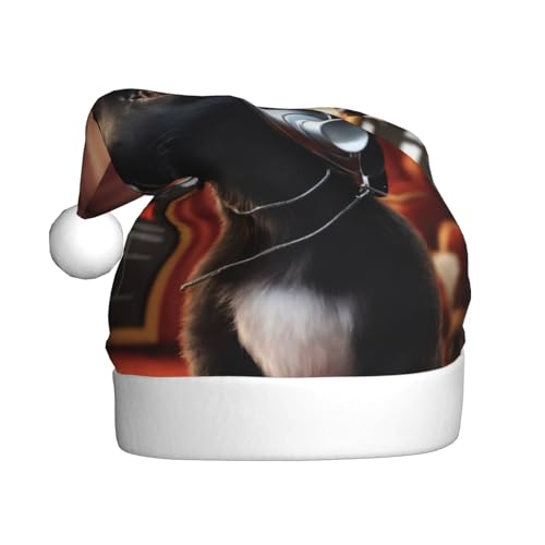 Weihnachtsmütze für Welpen, Weihnachtsmannmütze, Kostüm, Zubehör für Weihnachten, Neujahr, Urlaub, Party, Kopfbedeckung von HDSKFNS