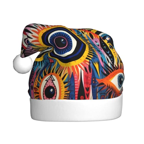 Weihnachtsmütze mit Augen, Weihnachtsmannmütze, Kostüm, Zubehör für Weihnachten, Neujahr, Urlaub, Party, Kopfbedeckung Weihnachtsmütze mit Augen, Weihnachtsmannmütze, Kostüm, Zubehör für Weihnachten, Neujahr, Urlaub, Party, Kopfbedeckung von HDSKFNS