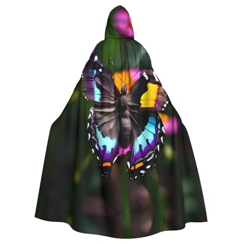 Wunderschöner bunter Schmetterlings-Umhang für Halloween, Weihnachten, Hexenumhang, Karneval, Cosplay, Kostüm, Party, Umhang, schwarz Wunderschöner bunter Schmetterlings-Umhang für Halloween, Weihnachten, Hexenumhang, Karneval, Cosplay, Kostüm, Party, Umhang, schwarz von HDSKFNS
