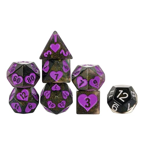 HDdais 8-teiliges D&D-Würfel-Set, polyedrisch, Kunststoff, für Dungeons and Dragons und andere Rollenspiele HDdais 8-teiliges D&D-Würfel-Set, polyedrisch, Kunststoff, für Dungeons and Dragons und andere Rollenspiele von HDdais