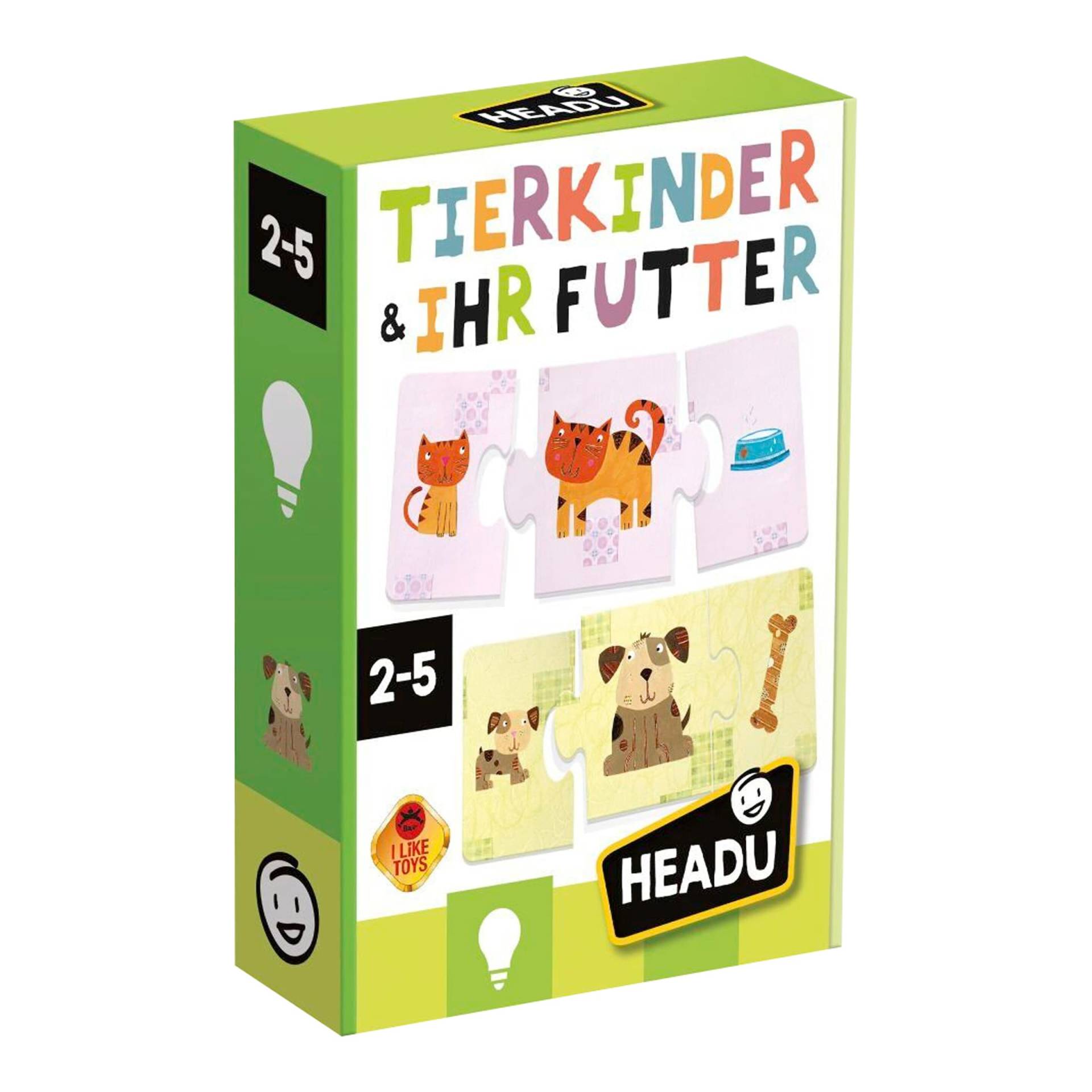 Headu Lernspiel Tierkinder & ihr Futter von HEADU