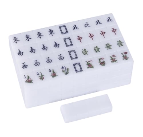 HEAGER Reagenzglashalter, klassische Reise-Haushalts-Hand, Mahjong Mahjong, 144 Fliesen mit Box (37 mm) von HEAGER