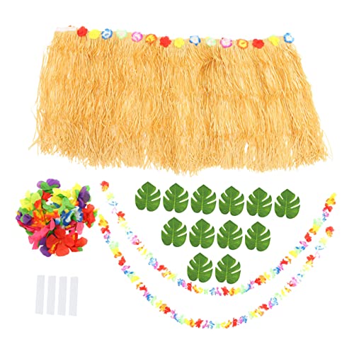 HEALEEP 1 Satz Hawaiian Party Tischrock Set mit Hibiskusblüten und Stranddekor Teiliges Set für Garten und Balkon Feiern für Luau und Hawaii Partys von HEALEEP