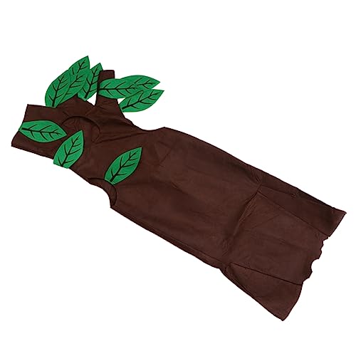 HEALEEP 1 Satz Kleine Baumkleidung Halloween Kostüme Kleid Outfits Maskerade Party Auftrittsbedarf Maskerade Show Kostüm Auftrittskostüm Braune Chemikalie von HEALEEP