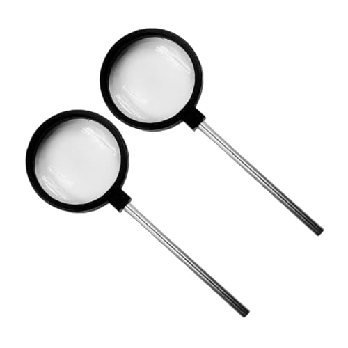 HEALEEP 1 Satz Physische Linse Set Drinnen Lupe Spiegelfolie Physikalische Konvexlinse Optisches Objektiv Konvexe Linse Physikalische Optische Linse Metall-stab von HEALEEP