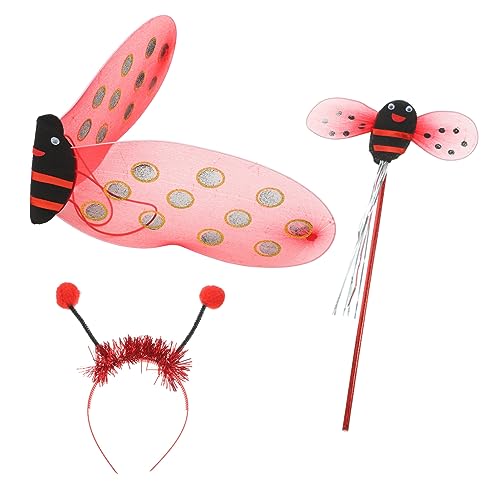 HEALEEP 1 Satz Teiliges Set mit Ladybug Flügeln Headband und Zubehör für Karneval Halloween und Kostümpartys Leicht Langlebig für Fotos HEALEEP 1 Satz Teiliges Set mit Ladybug Flügeln Headband und Zubehör für Karneval Halloween und Kostümpartys Leicht Langlebig für Fotos von HEALEEP
