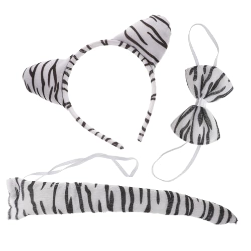 HEALEEP 1 Satz Tiger Kostüm Set für Ohr Haarreif und Fliege für Kostümfeste Karneval und Mottopartys Sicherem Komfortablem Material Einfach zu Tragen HEALEEP 1 Satz Tiger Kostüm Set für Ohr Haarreif und Fliege für Kostümfeste Karneval und Mottopartys Sicherem Komfortablem Material Einfach zu Tragen von HEALEEP