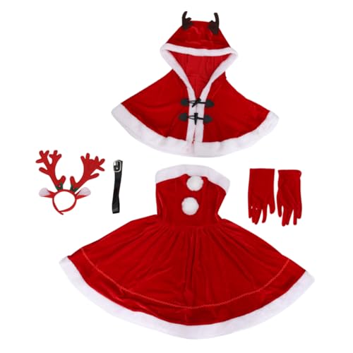 HEALEEP 1 Set Weihnachtskostüm Rock Outfit Kleid Kleidung Kostüme Weihnachtskleidung Weihnachten Cosplay Kostüm Weihnachtsshow Kleidung Weihnachtsparty Kostüm Polyester Rot HEALEEP 1 Set Weihnachtskostüm Rock Outfit Kleid Kleidung Kostüme Weihnachtskleidung Weihnachten Cosplay Kostüm Weihnachtsshow Kleidung Weihnachtsparty Kostüm Polyester Rot von HEALEEP