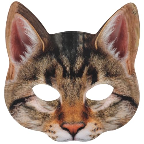 HEALEEP 1 Stück Katzenmaske für Halloween Halbe Augen Cosplay Tiermaske für Maskerade Karneval und Lustige Katzenmaske für Männer und Frauen HEALEEP 1 Stück Katzenmaske für Halloween Halbe Augen Cosplay Tiermaske für Maskerade Karneval und Lustige Katzenmaske für Männer und Frauen von HEALEEP