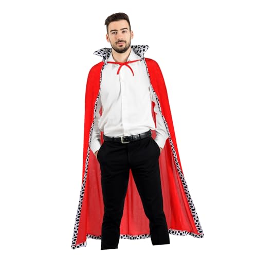 HEALEEP 1 Stück Königsumhang Königliche Robe Herrenumhang Kapuzenumhang Schickes Cosplay Königskostüm Für Jungen Renaissance Umhang Königsumhang Halloween Kostüme Für Erwachsene von HEALEEP