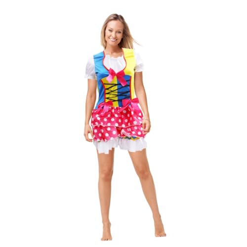 HEALEEP 1 Stück Kreatives Clown Kostüm für Halloween und Karneval Vielseitiges Cosplay Outfit Bunten Farben Einheitsgröße Hautfreundlich und Wiederverwendbar für Partys und Aufführungen von HEALEEP