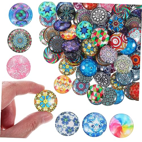 HEALEEP 120 Stück Rundglas Cabochons Mischfarben Diy Schmuckzubehör für Ohrringe und Schlüsselanhänger für Kreative Bastelprojekte HEALEEP 120 Stück Rundglas Cabochons Mischfarben Diy Schmuckzubehör für Ohrringe und Schlüsselanhänger für Kreative Bastelprojekte von HEALEEP
