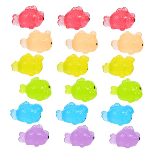 HEALEEP 18 Mini-fischfiguren Aus Kunstharz – Leuchtende Kleine Goldfisch-Ornamente, Einzigartiges Tierzubehör Für Selbstgemachte Aquarien, Mikrolandschaften Und Heimdekoration HEALEEP 18 Mini-fischfiguren Aus Kunstharz – Leuchtende Kleine Goldfisch-Ornamente, Einzigartiges Tierzubehör Für Selbstgemachte Aquarien, Mikrolandschaften Und Heimdekoration von HEALEEP