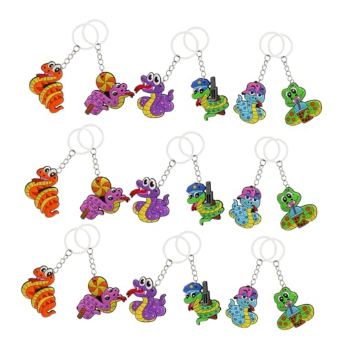 HEALEEP 18 Stück Cartoon Schlange Schlüsselanhänger Lustige Tierchen für Rucksäcke Schultaschen und Geburtstagsgeschenke Mitgebsel für Kinderpartys HEALEEP 18 Stück Cartoon Schlange Schlüsselanhänger Lustige Tierchen für Rucksäcke Schultaschen und Geburtstagsgeschenke Mitgebsel für Kinderpartys von HEALEEP