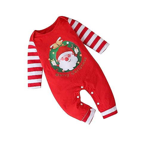 HEALEEP 1Pc Santa Kletterkleidung Weihnachtskostüm Weihnachtskleid Säuglingsanzug Strampler Für Kleinkinder Babyoverall Kleinkindanzüge Kleinkinder Outfits Kleinkinderoverall Baumwolle von HEALEEP