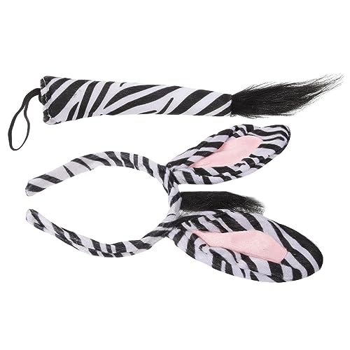 HEALEEP 1Satz Zebra Haarreif Set für Kostümparty Tier Haarzubehör für Halloween Fasching Masquerade und Cosplay für Erwachsene HEALEEP 1Satz Zebra Haarreif Set für Kostümparty Tier Haarzubehör für Halloween Fasching Masquerade und Cosplay für Erwachsene von HEALEEP