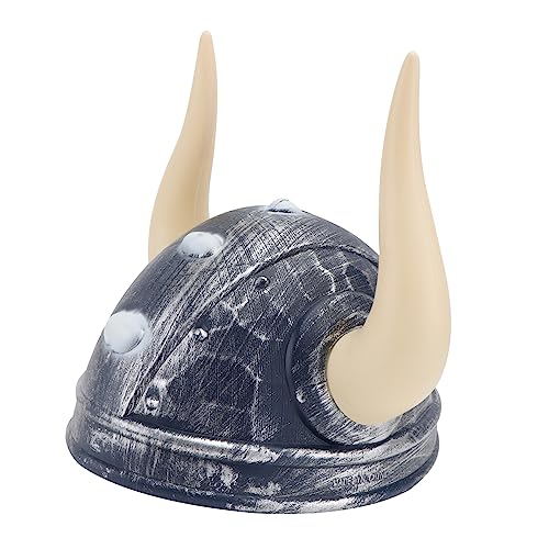 HEALEEP 1Stück Viking Neuheit Ox Horn Piratenhut für Festivals Cosplay Partys Robuste Kopfbedeckung für Halloween Karneval Kostümball von HEALEEP