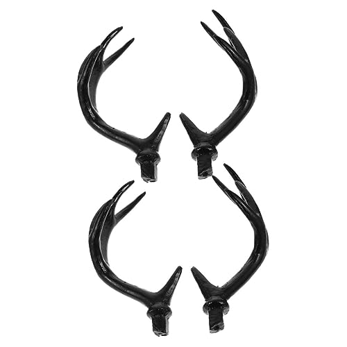 HEALEEP 2 Paare Simulierte Hirschgeweihe Diy Kopfschmuck für Halloween Cosplay Antler Dekoration für Kostümpartys Leicht und Bruchsicher von HEALEEP
