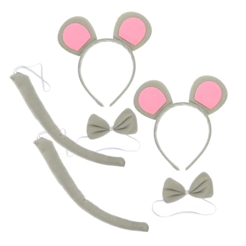 HEALEEP 2 Sätze Stirnband mit Ohren Schleife und für Mädchen für Partys und Cosplay Veranstaltungen Langlebig und von HEALEEP