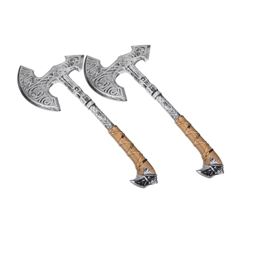 HEALEEP 2 Stück Axt Requisiten Holzfäller Requisiten Gefälschte Klinge Für Erwachsene Halloween Cosplay Kostüm Halloween Zubehör Cosplay Party Requisite Sing Foam Guy von HEALEEP