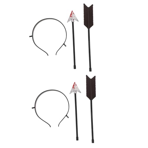 HEALEEP 2 Stück Halloween Kopfaccessoires Gruselige Deko Haarreifen aus Robustem Kunststoff für Kostümparty Cosplay und Scherzartikel von HEALEEP