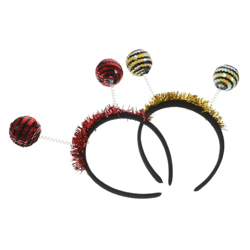 HEALEEP 2 Stück Halloween Party Haarreif mit Marienkäfer Biene Kopfband für Erwachsene Karneval Kostüm Haarschmuck Frühling Schmuck Design Langlebig und Vielseitig für Festlichkeiten von HEALEEP