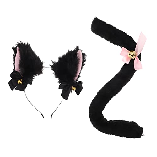 HEALEEP 2 Stück Katzenohren Haarreif Schwanzset für Mädchen und Frauen Kostümaccessoires für Halloween Cosplay und Themenpartys Niedliches Design Leuchtenden Farben HEALEEP 2 Stück Katzenohren Haarreif Schwanzset für Mädchen und Frauen Kostümaccessoires für Halloween Cosplay und Themenpartys Niedliches Design Leuchtenden Farben von HEALEEP