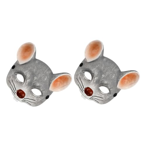 HEALEEP 2 Stück Mäusemaske Rattenkostümmaske Halloween Kostümmaske Gruselmaske Halbgesichtsmaske Tierkostüm Mäusekostüm Narben Rattenkopfmaske Partymasken Für Hellgrau Pu HEALEEP 2 Stück Mäusemaske Rattenkostümmaske Halloween Kostümmaske Gruselmaske Halbgesichtsmaske Tierkostüm Mäusekostüm Narben Rattenkopfmaske Partymasken Für Hellgrau Pu von HEALEEP