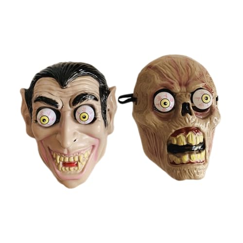 HEALEEP 2 Stück Realistische Masken mit Eulenaugen Schaurige Halloween Masken für Kostümpartys und Streiche Umweltfreundlichem Material Passend für Erwachsenen HEALEEP 2 Stück Realistische Masken mit Eulenaugen Schaurige Halloween Masken für Kostümpartys und Streiche Umweltfreundlichem Material Passend für Erwachsenen von HEALEEP