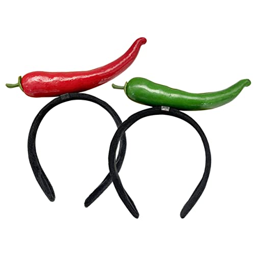 HEALEEP 2 Stück Stirnbänder für Lustige Chili Haarreifen für Partys Halloween und Kostüme Bequemes Hochwertiges Material Dekoration für Kinderfeste HEALEEP 2 Stück Stirnbänder für Lustige Chili Haarreifen für Partys Halloween und Kostüme Bequemes Hochwertiges Material Dekoration für Kinderfeste von HEALEEP