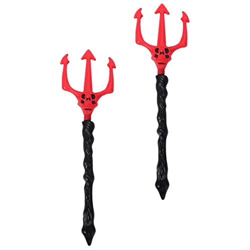 HEALEEP 2 Stück Teiliges Cosplay Requisiten mit Sicherem Trident für Halloween und Kostümpartys für Teufel und Piratenkostüme von HEALEEP