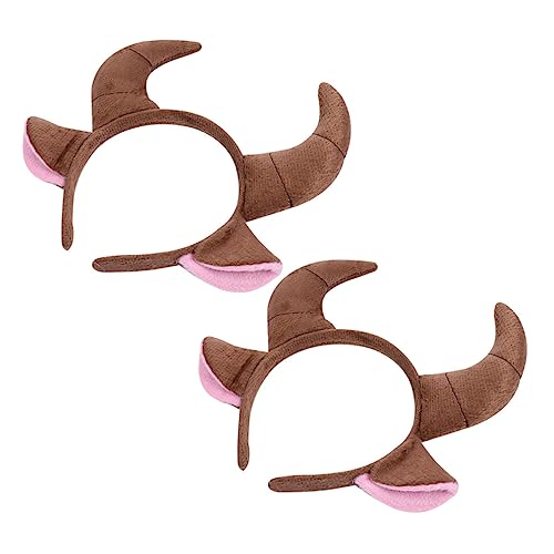 HEALEEP 2 Stück Teiliges Hörner Haarreif mit Kuh Ohren Halloween Kostüm Kopfschmuck für Erwachsene und Langlebig und für Karneval und Party HEALEEP 2 Stück Teiliges Hörner Haarreif mit Kuh Ohren Halloween Kostüm Kopfschmuck für Erwachsene und Langlebig und für Karneval und Party von HEALEEP