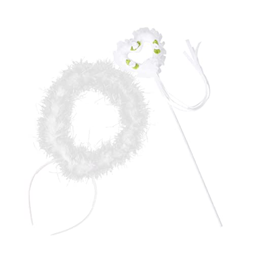 HEALEEP 2 Stück Teiliges Kostüm Set mit Haarreif und Feenstab Adorable Performance Headdress für Kostümpartys und Fotoshootings für Kreative Auftritte HEALEEP 2 Stück Teiliges Kostüm Set mit Haarreif und Feenstab Adorable Performance Headdress für Kostümpartys und Fotoshootings für Kreative Auftritte von HEALEEP