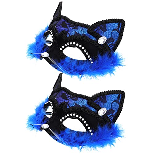 HEALEEP 2 Stück Vintage Katzenmaske Spitze Halloween und Maskenball Augenaccessoires für Partys und Kostüme für Karneval und Hochzeiten HEALEEP 2 Stück Vintage Katzenmaske Spitze Halloween und Maskenball Augenaccessoires für Partys und Kostüme für Karneval und Hochzeiten von HEALEEP