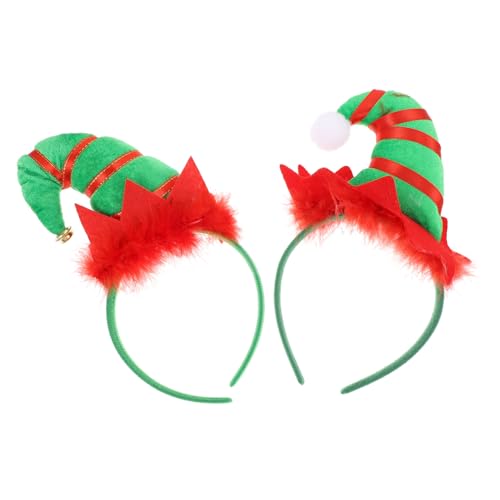 HEALEEP 2 Stück Weihnachtliche Haarreif mit Glocken und Federn Festlicher Kopfschmuck für Weihnachtsfeier Originelle Mütze in Grün und Weiß für Karneval und Partyspaß HEALEEP 2 Stück Weihnachtliche Haarreif mit Glocken und Federn Festlicher Kopfschmuck für Weihnachtsfeier Originelle Mütze in Grün und Weiß für Karneval und Partyspaß von HEALEEP
