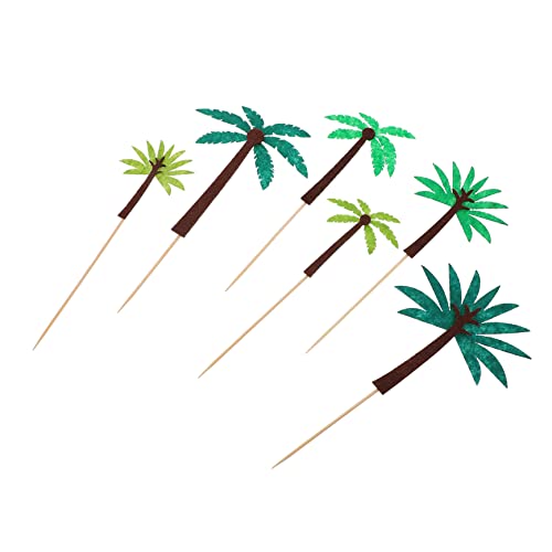 HEALEEP 24Stücke Hawaii Themen Cake Topper Dekorative Kuchenstecker Früchten für Geburtstagsfeiern und Partys die Unterwasser Mottoparty von HEALEEP