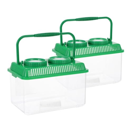 HEALEEP 2Er-Packung Beobachtungsbox für Insekten vergrößerungsglas Insektenbeobachtung Insekten sammeln Filter Kollektor Käfig Entdeckerset für Goldfischfänger-Betrachter Abs Green HEALEEP 2Er-Packung Beobachtungsbox für Insekten vergrößerungsglas Insektenbeobachtung Insekten sammeln Filter Kollektor Käfig Entdeckerset für Goldfischfänger-Betrachter Abs Green von HEALEEP
