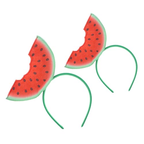 HEALEEP 2Stücke Wassermelonen Stirnbänder für Sommerpartys Lustige Haaraccessoires mit Cartoon Design für Erwachsene Party Dekorationen von HEALEEP
