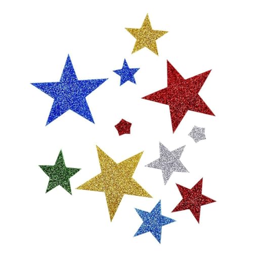 HEALEEP 2er Pack Glitzernde Wandaufkleber Sterne Herzen Selbstklebend für DIY Bastelprojekte Scrapbooking Klassenzimmerdekoration HEALEEP 2er Pack Glitzernde Wandaufkleber Sterne Herzen Selbstklebend für DIY Bastelprojekte Scrapbooking Klassenzimmerdekoration von HEALEEP