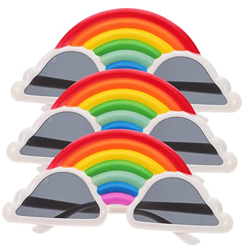HEALEEP 3 Stück Regenbogen Wolkenbrille Lustige Cosplay Partybrillen für Festivals und Feiern Leicht und als Fotorequisiten und Partydekoration HEALEEP 3 Stück Regenbogen Wolkenbrille Lustige Cosplay Partybrillen für Festivals und Feiern Leicht und als Fotorequisiten und Partydekoration von HEALEEP