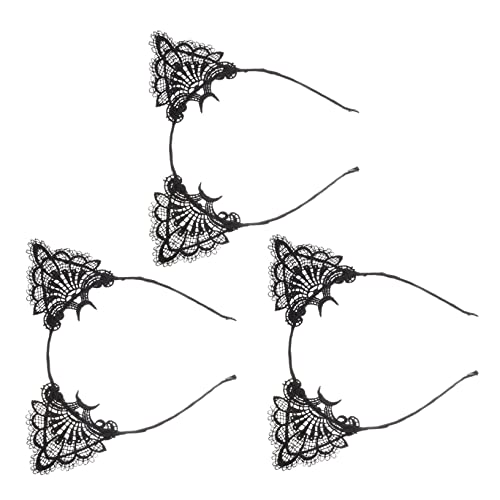 HEALEEP 3 Stück Teiliges Katzenohr Haarband aus Spitze für Haarschmuck für Partys Festivals und Fotoshootings Hautfreundlich Vielseitig und Kreativ HEALEEP 3 Stück Teiliges Katzenohr Haarband aus Spitze für Haarschmuck für Partys Festivals und Fotoshootings Hautfreundlich Vielseitig und Kreativ von HEALEEP