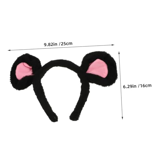 HEALEEP 3 Stück Teiliges Kawaii Mäuseohren Stirnband aus Weichem Langlebigem Material Bequemes Cosplay Haarreif für Damen Geeignet für Kostüm Partyveranstaltungen von HEALEEP